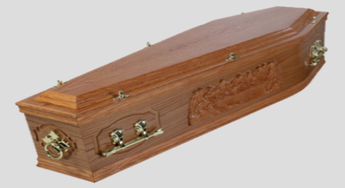 The Last Supper solid coffin